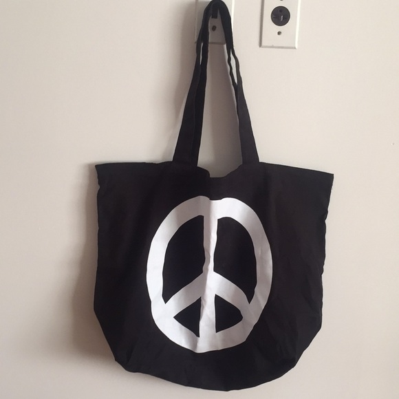 VS PINK Vintage Peace Love Lightweight Tote Bag - Picture 4 of 5